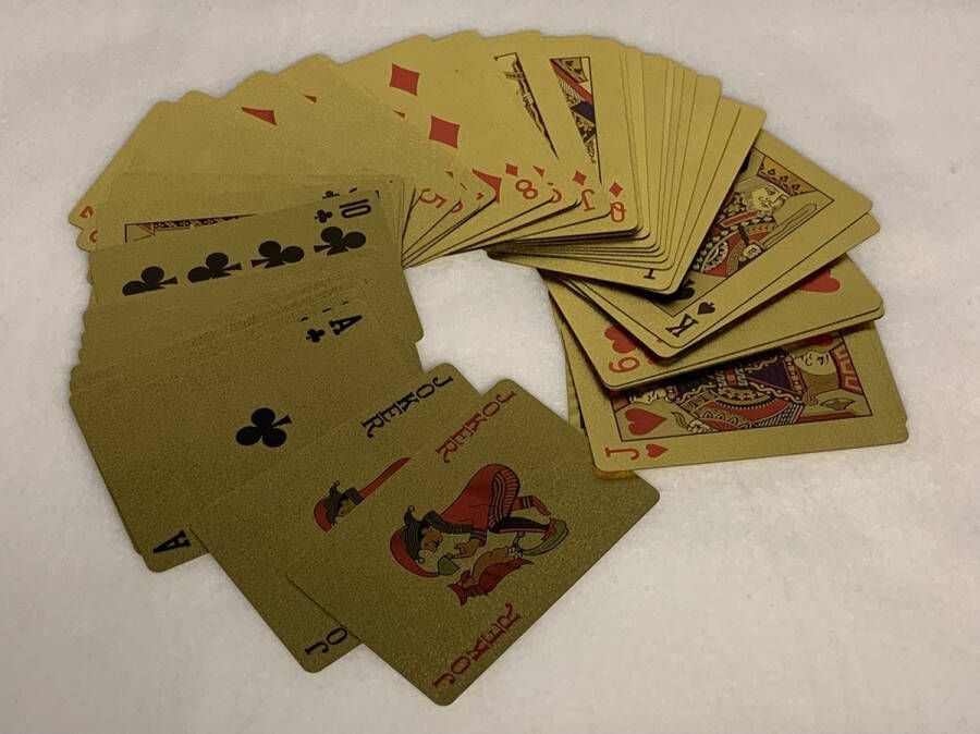 Speelkaarten Goud Luxe uitgave Pokerkaarten 100 Dollar biljet teken Deluxe Spatwaterdicht