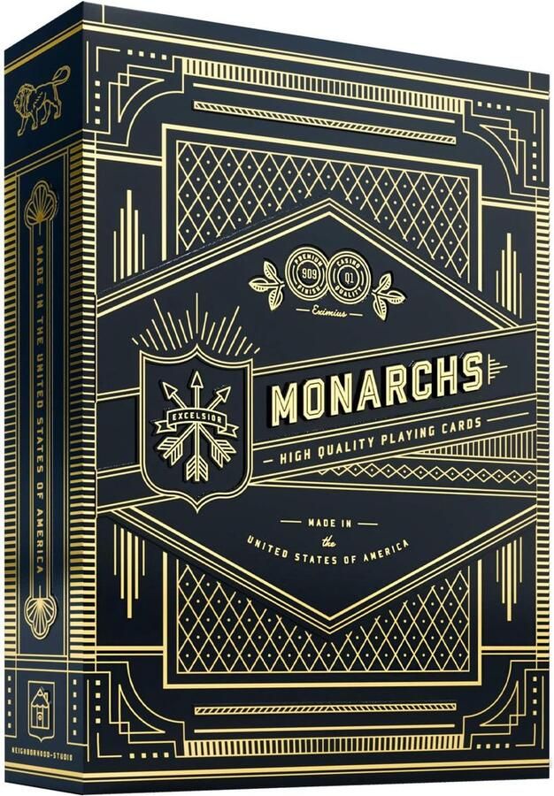 Speelkaarten Monarch speelkaarten zwart