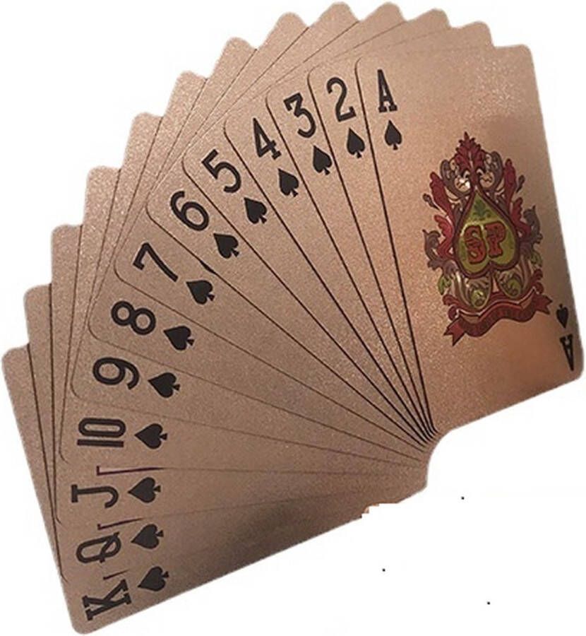 Speelkaarten rosé goud Pokerkaarten