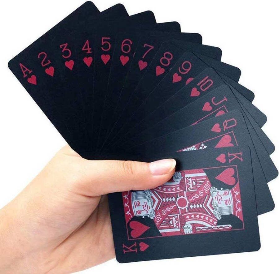Vesper Products Speelkaarten Waterdicht Special Edition Pokerkaarten Rood Zwart