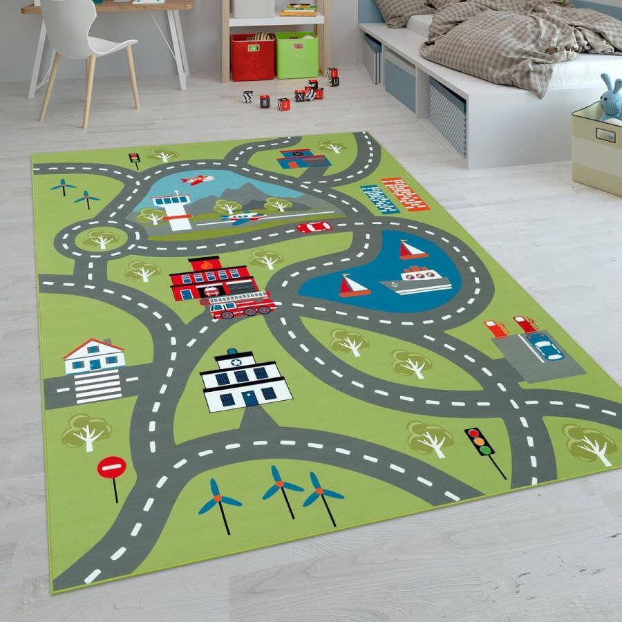 Speelkleed Speelmat Auto 140 x 200 CM Speelmat voor baby Speeltapijt Tapijt Kinderkamer Autokleed