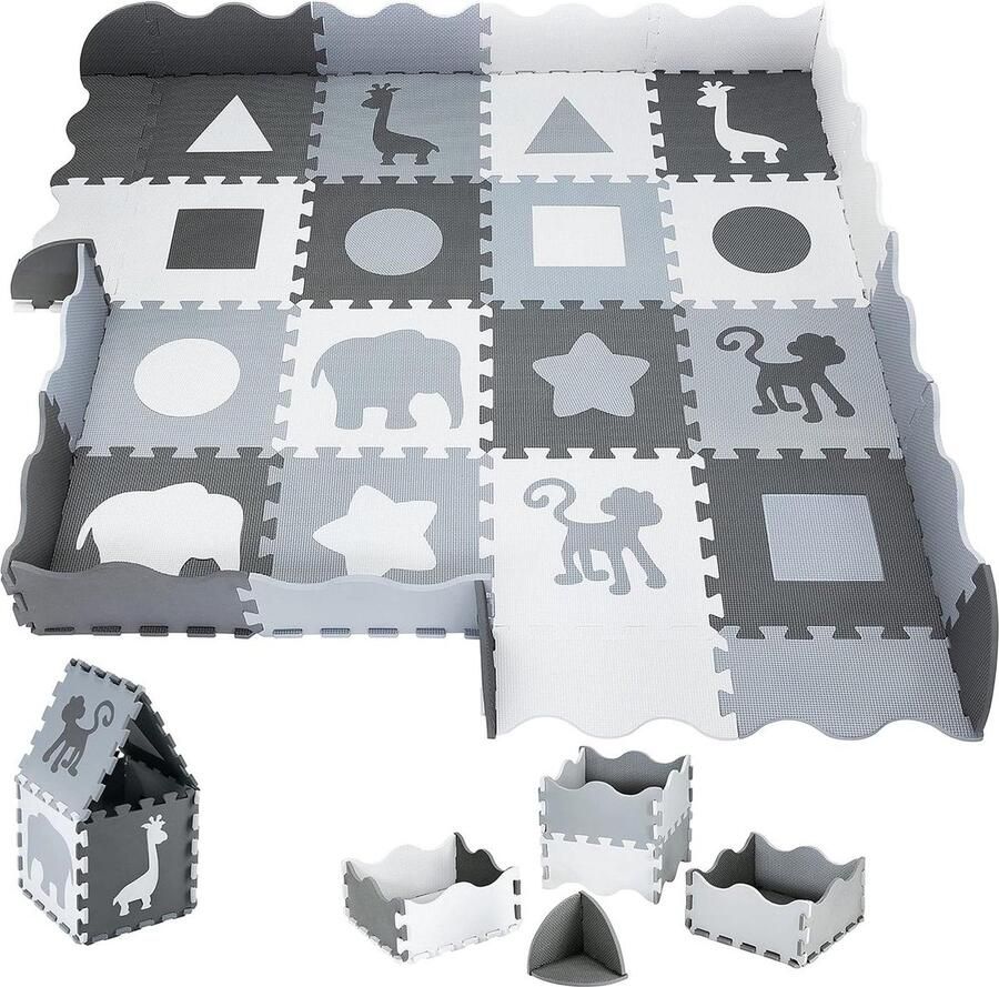 Speelmat 150x150 cm reukloos grote mat voor kinderen babymat meisjes jongens educatief geurloze puzzelmat