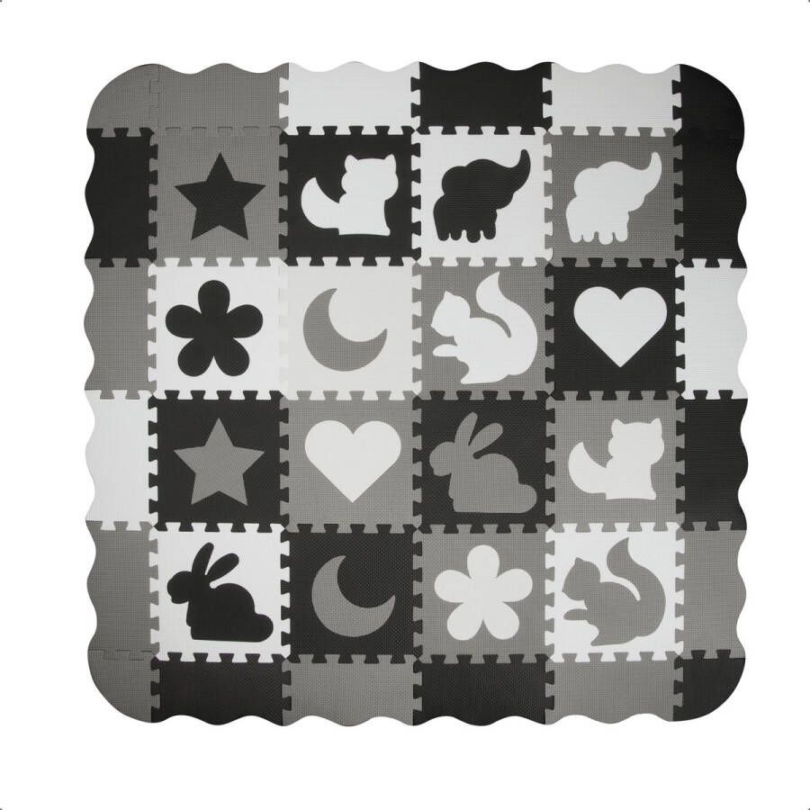 Speelmat Grijs Puzzel en Dieren Veilig Multifunctioneel Speelkleed baby Dieren Speelmat Puzzelmat Educatieve Speelset Speelmat Baby Speelmat Foam