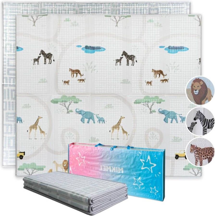 Speelmat Groot Formaat 177 x 197 x 1 cm Zachte Schuimmat voor Baby's en Peuters om te Spelen en te Kruipen