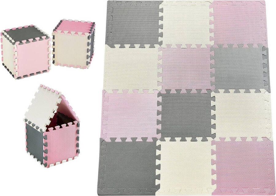 Speelmat Grote Puzzelmat voor Baby's 120 cm x 90 cm x 12 cm Vrij van Schadelijke Stoffen Geurloze Kruipmat