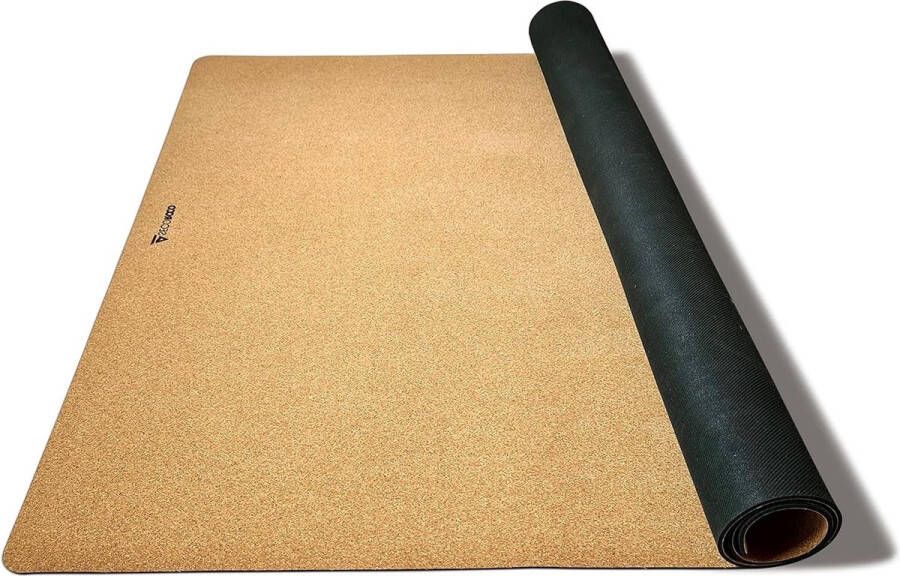 Speelmat kurk rubber antislip kruipmat peuters baby's natuurlijke materialen draagtas naturel 140x100cm vrij van schadelijke stoffen anti-allergeen