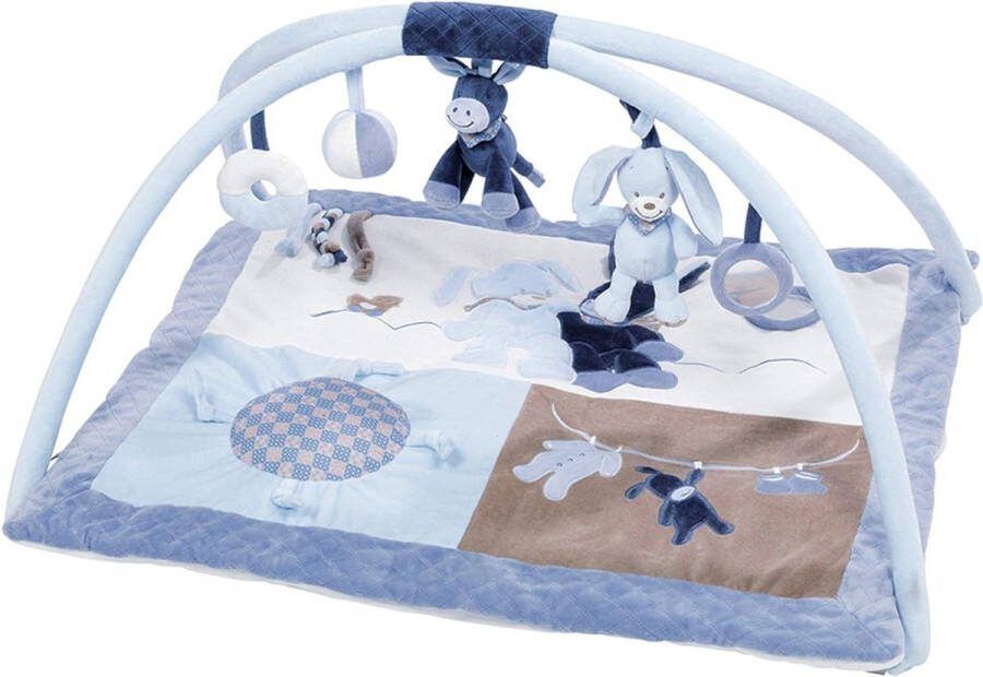 Speelmat met bogen 74 x 60 x 8 cm blauw