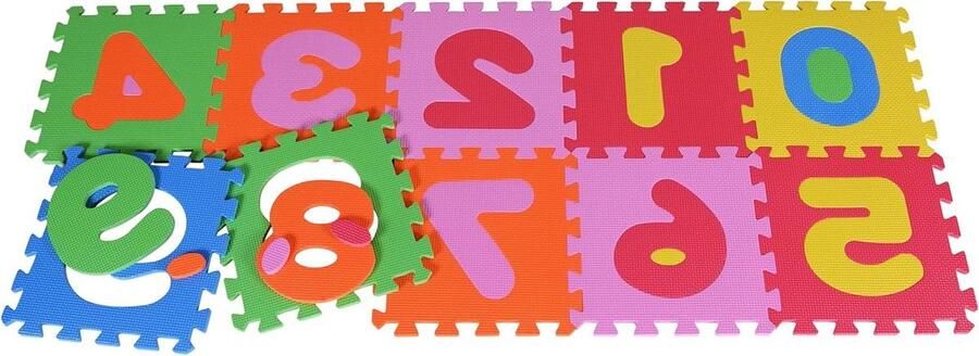 Speelmat Puzzelmat 10-delig speelmat speeltapijt schuimstofmat kleurrijk