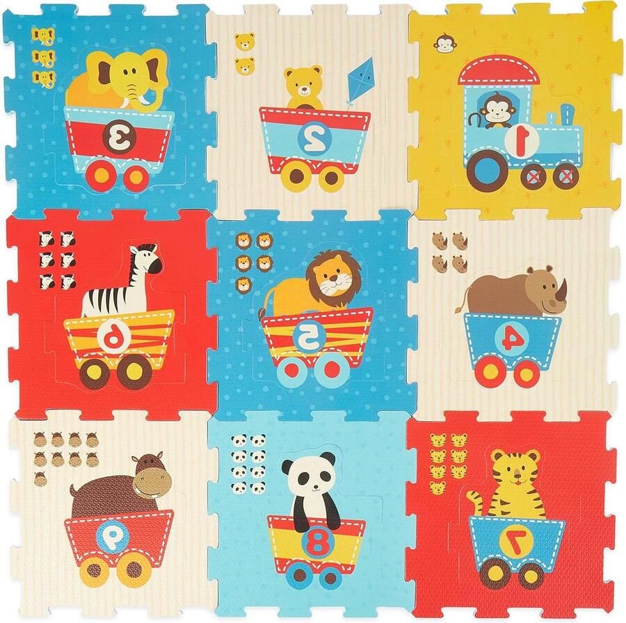 Speelmat voor baby's XXL Puzzel voor kinderen Kruipdeken Speelmat voor kinderen Kindertapijten Kruipmat voor baby's Letters leren Speeltapijt voor jongens
