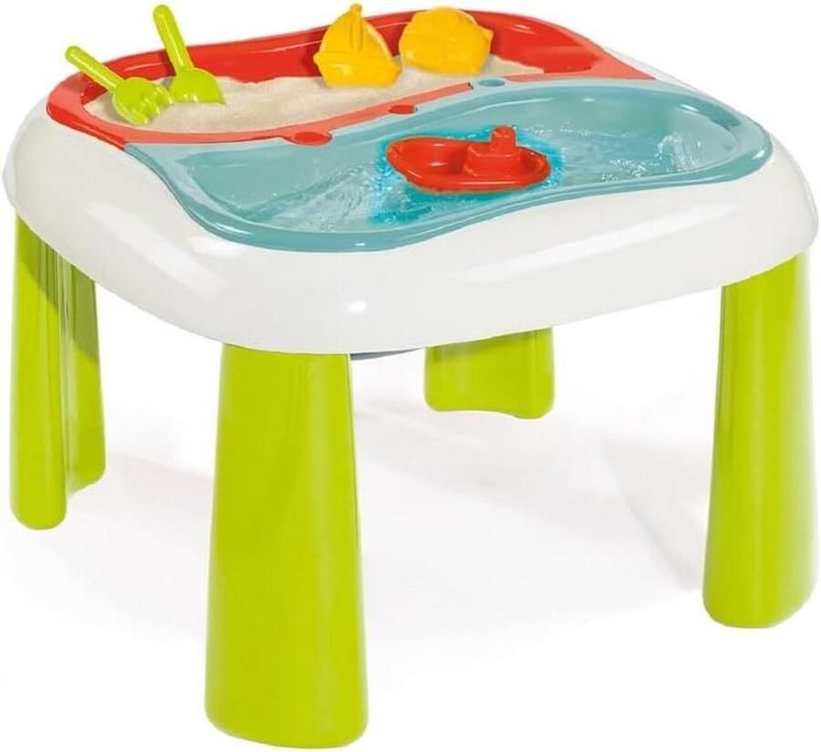 Speeltafel voor buiten water en zand 2 verschillende delen met deksel 5 accessoires vanaf 15 jaar watertafel