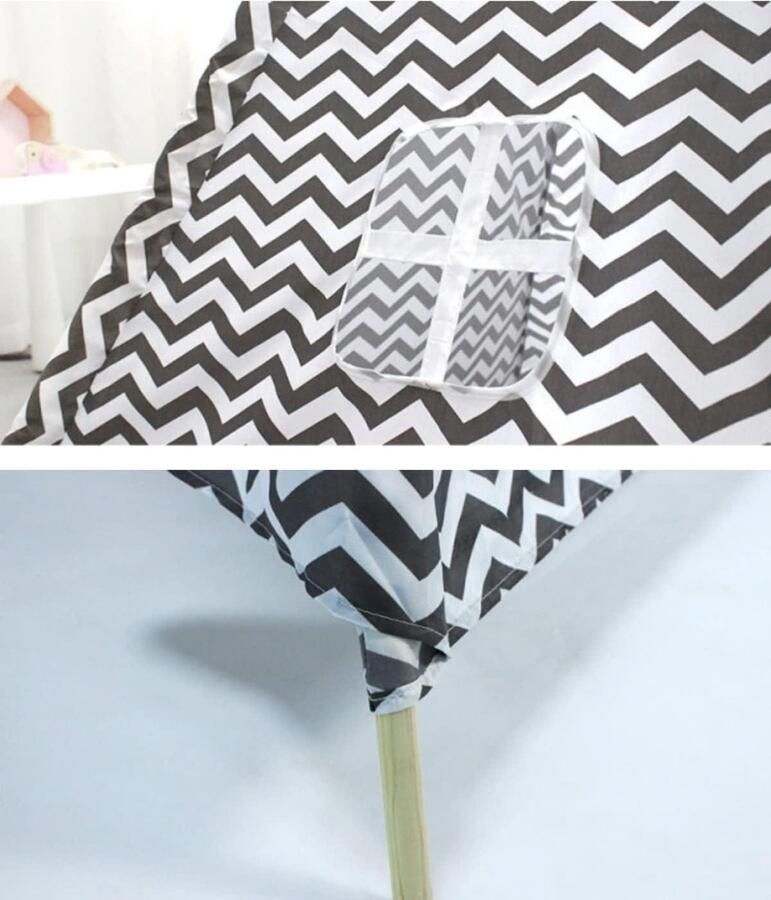 Speeltent Children's Teepee Tent for Kids Indoor and Outdoor Playhouse Stripes