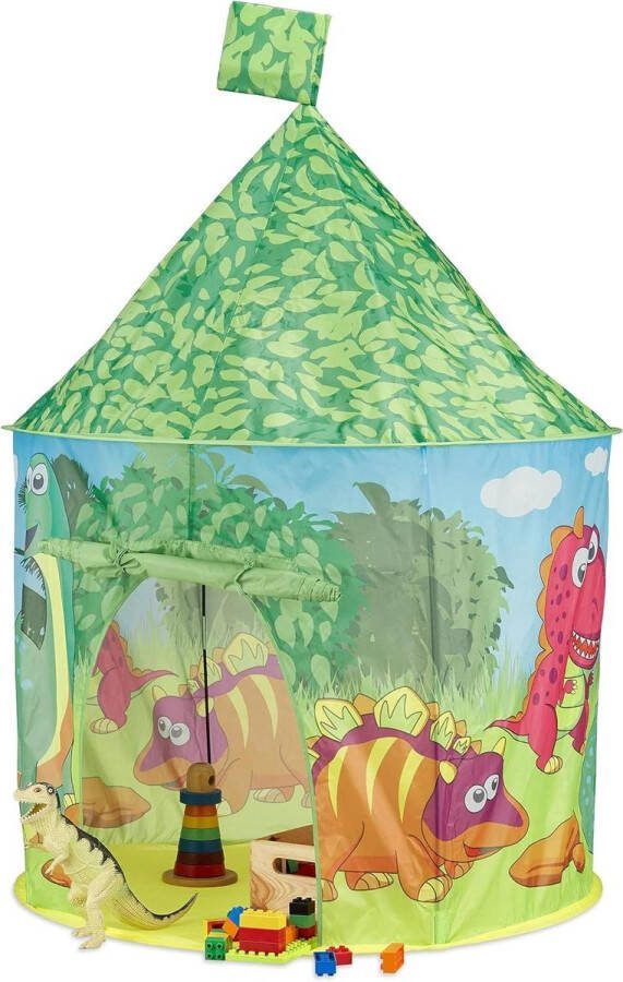 Speeltent Dinosaurus Binnen en Buiten HBD 150x100x100 cm Kinderen Dino Klein Groen