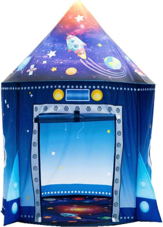 Speeltent Fantasy Rocket Children's Tent Rocket Teepee Play House with Carry Bag Best Gift for Kids