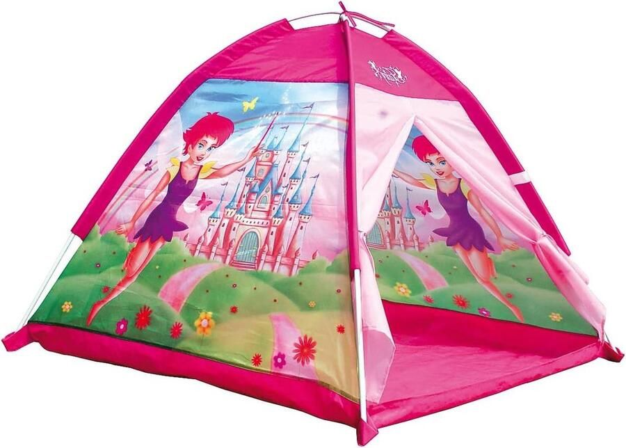 Speeltent Fee roze Fantasierijke koepeltent 112x112x94 cm met feeënwereld motieven