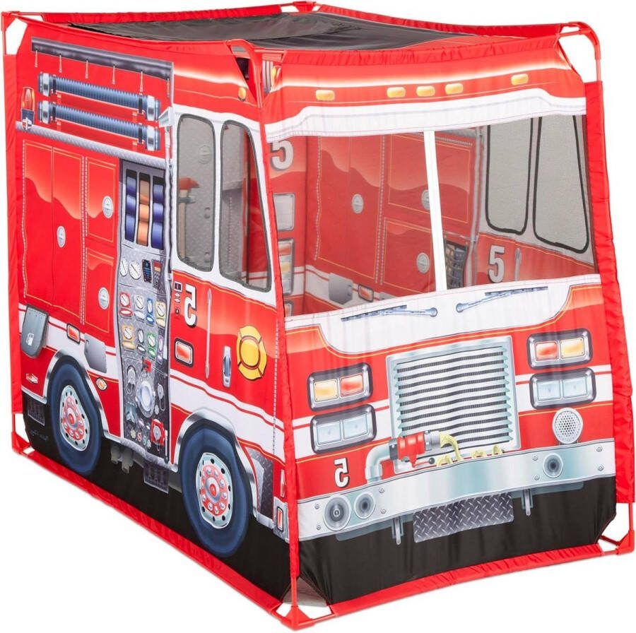 Speeltent Fire Truck Play Tent Pretend Play 3+ Gift for Boy or Girl