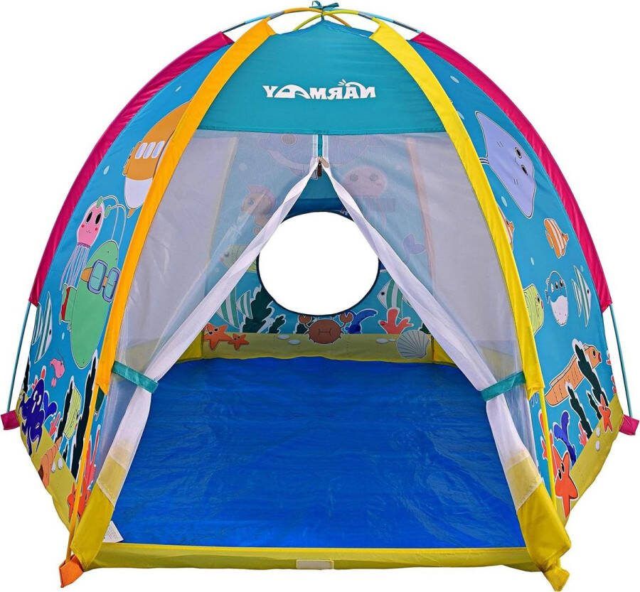 Speeltent Ocean World koepeltent voor kinderen indoor-outdoor Joy 182 x 152 x 121 cm met zee thema