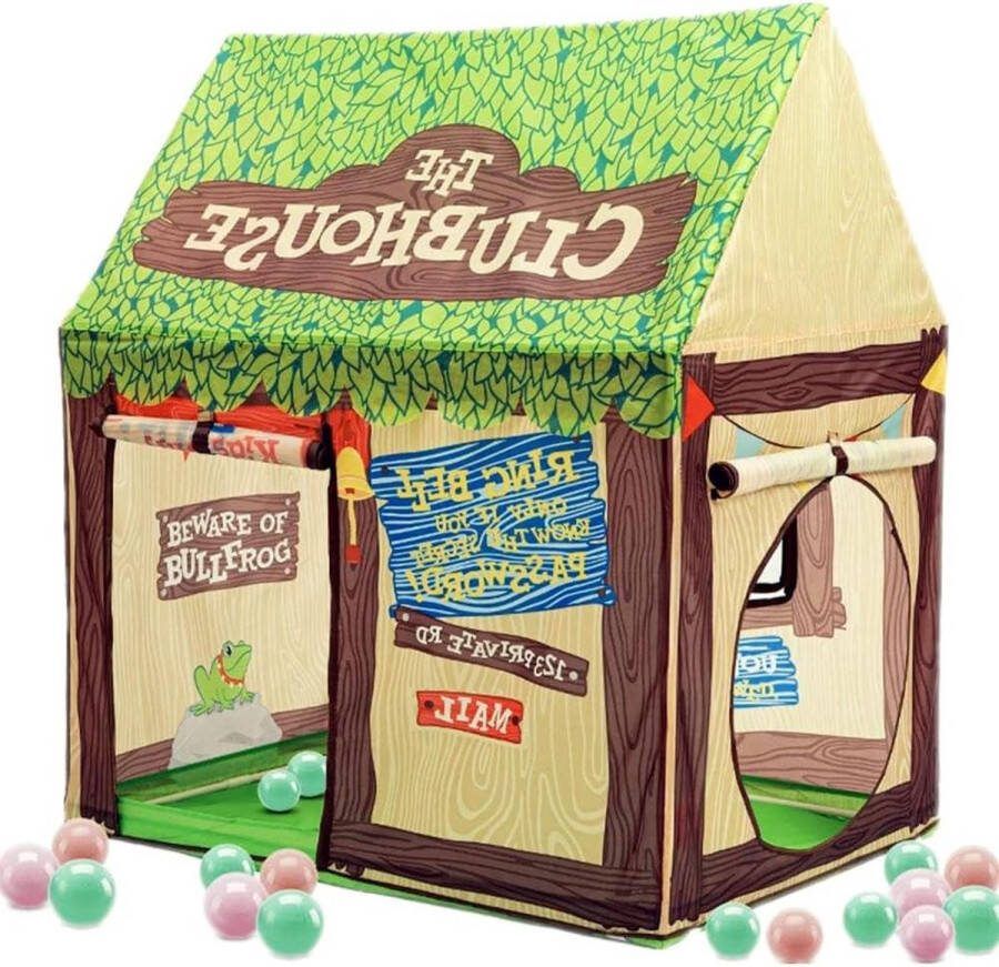 Speeltent voor Kinderen Binnen Buiten Chocolade Speelhuis Paleis Tenten Groen