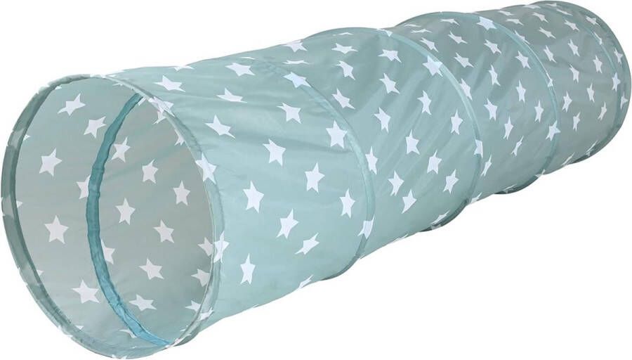 Speeltent voor Kinderen Green White Stars Speeltunnel Speeltent voor Kinderen met Sterren