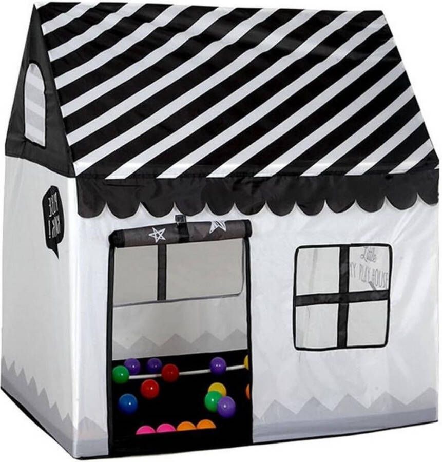 Speeltent voor Kinderen Jongens Zwarte Huistent Indoor Kindertent