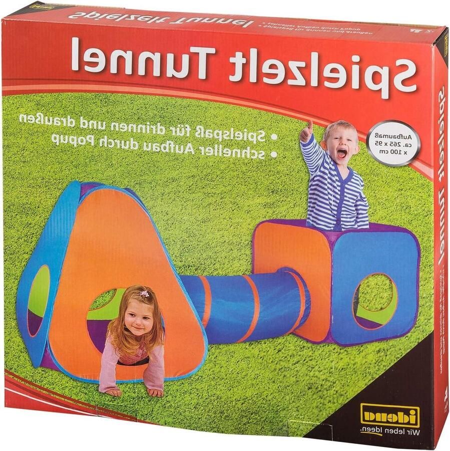 Speeltent voor Kinderen met Tunnel Binnen en Buiten 265 x 95 x 100 cm