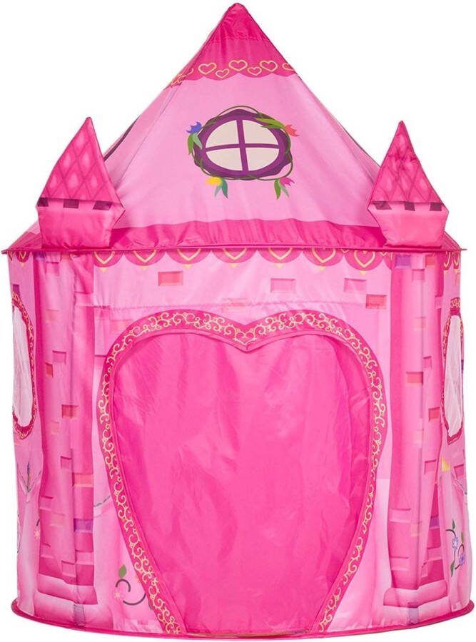 Speeltent voor Kinderen Princess Castle Roze Meisjes Kids Tent voor Binnen en Buiten met Draagtas