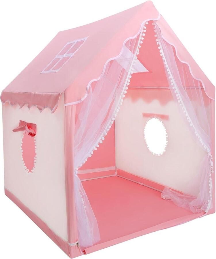 Speeltent voor Kinderen Prinses Meisjes Roze Kasteel Groot Speelhuis Binnen