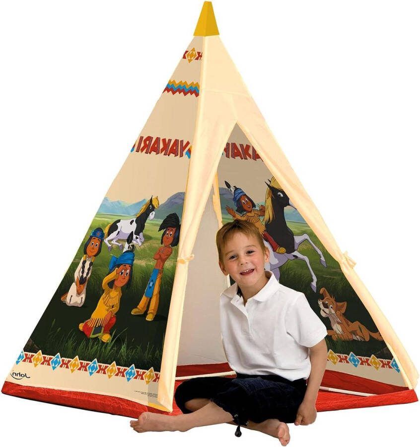 Speeltent voor Kinderen Yakari Tipi tent Indianentent Wigwam speeltent met bedrukt motief kindertent speelhuisje voor kinderen