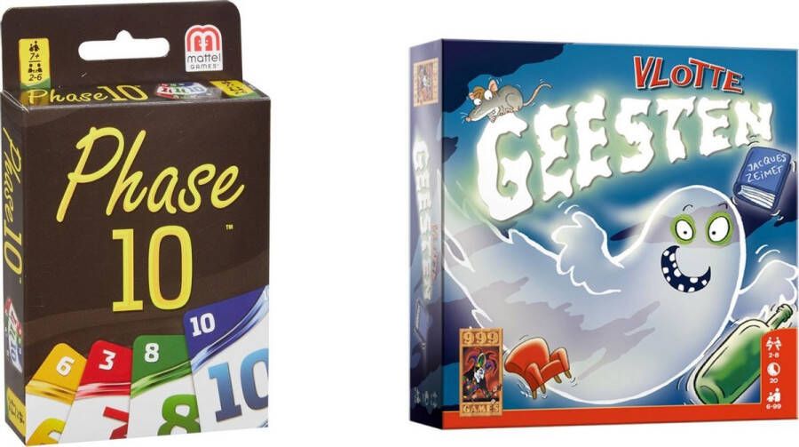 999 Games Spellenbundel Kaartspel 2 stuks Phase 10 & Vlotte Geesten
