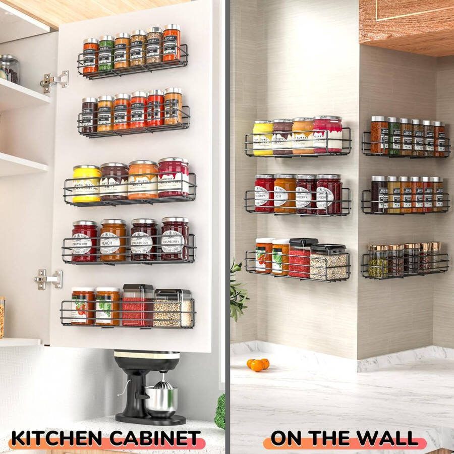 Spice rack corner shelf for bathroom kitchen \ kruidenlade organizer voor kruidenflesjes