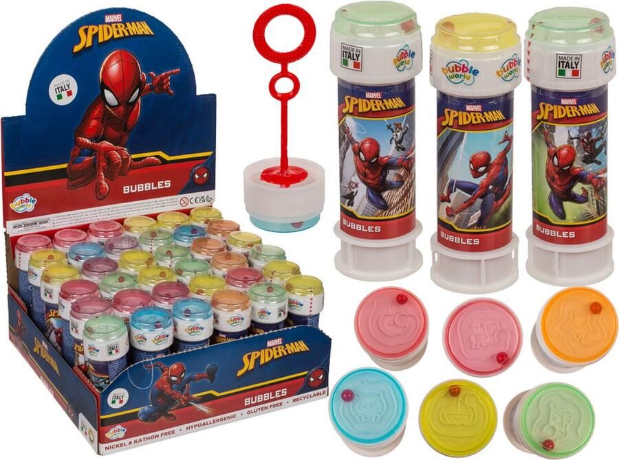 Spiderman Bellenblaas met Spel 60ml 24 stuks