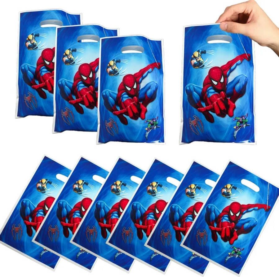 Spiderman uitdeelzakjes cadeauzakjes feestzakjes traktatie verjaardag kinderen superhelden