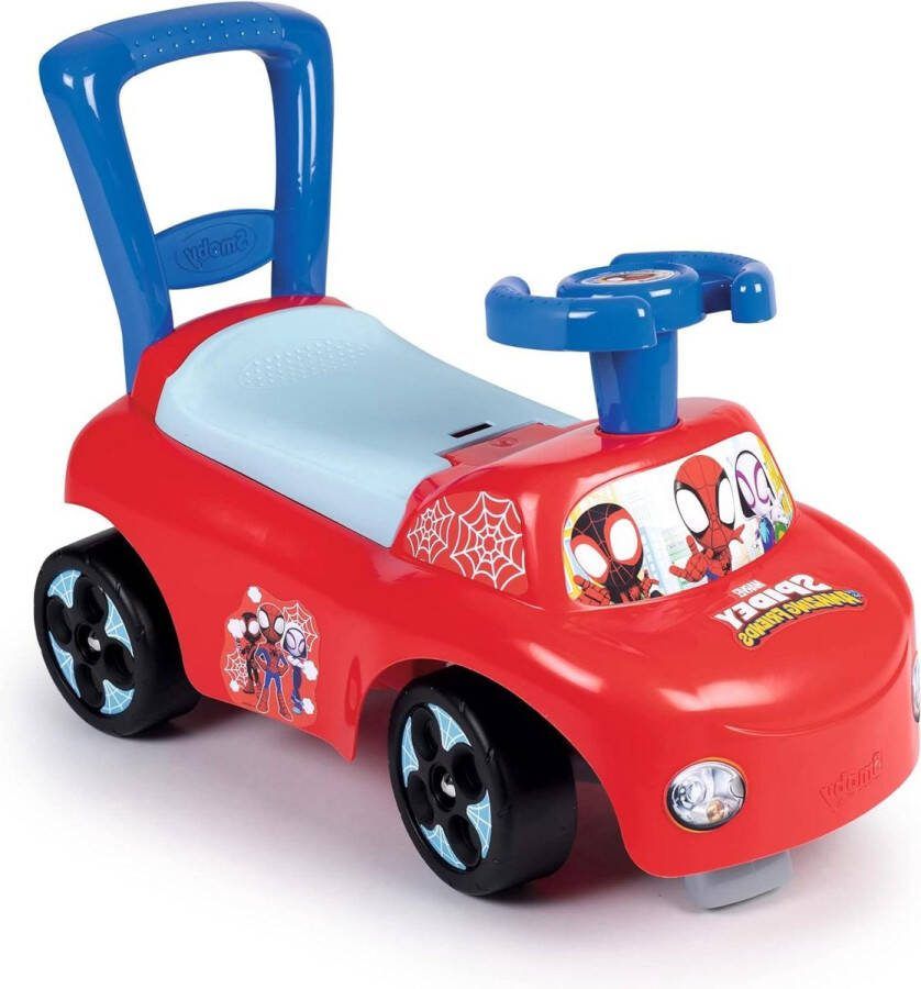 Spidey Loopauto met rugleuning stuur opbergvak zithoogte 20cm Frankrijk 10 maanden
