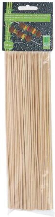 Spiesjes Sateprikkers 100x bamboe hout 25 cm barbecue spiezen satestokjes