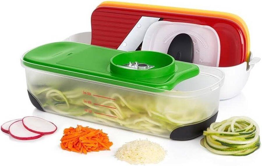 Spiraalsnijder en rasp set van OXO Good Grips met opbergdoos Keukenaccessoires Cheese Slicer