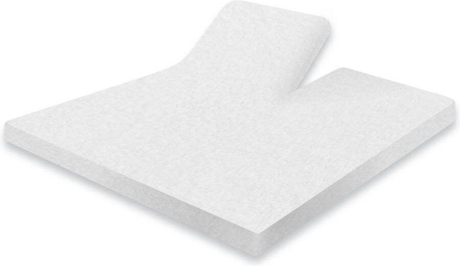 Splittopper Molton Matrasbeschermer Hoeslaken Katoen 200x220cm Molton Split Enkel Single Split