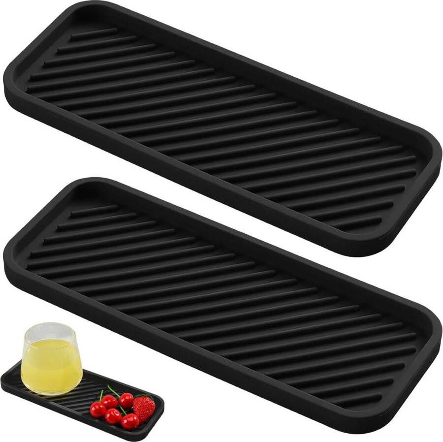 Spoelbak Organizer siliconen sponshouder set van 2 keuken badkamer organizer voor sponzen afwasmiddel borstel