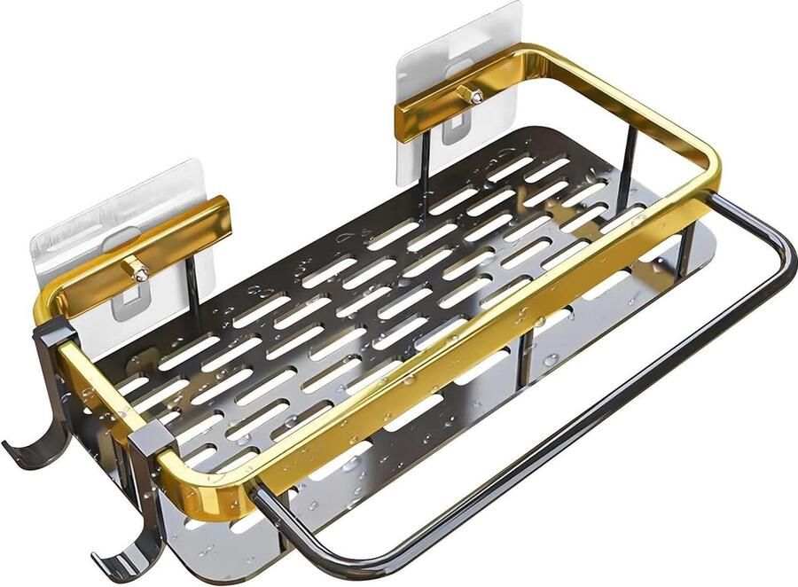 Spoelbakorganizer gootsteenorganizer keukenorganizer afwasborstelhouder zelfklevend voor keukenaccessoires afwaszeep spons borstel