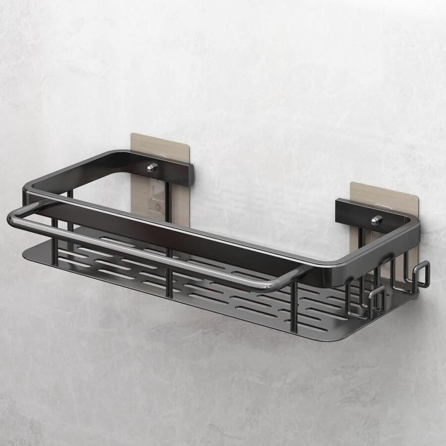 Spoelbakorganizer haken wastafel Hangend zonder boren Zelfklevend voor badkameraccessoires Spons borstel spoelzeep Sink organizer