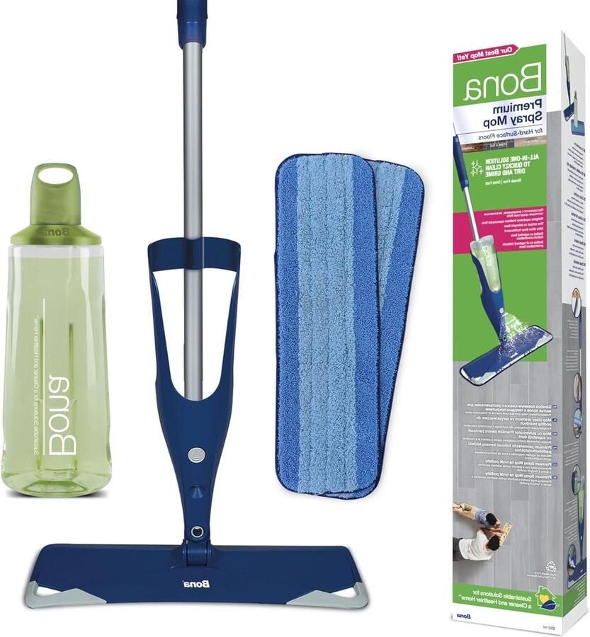 Spray Mop Dweilsysteem Harde Vloer Reiniger Microvezel Reinigingspads Streeploos Sneldrogend