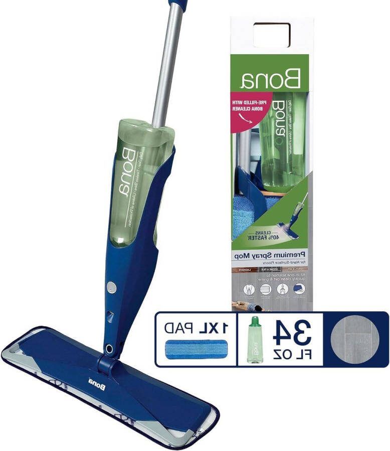 Spray Mop Kit voor harde oppervlakken Vloerdweilen Vloerreiniger Reinigen van vloeren Harde vloerreiniger Microvezel pads 850ml