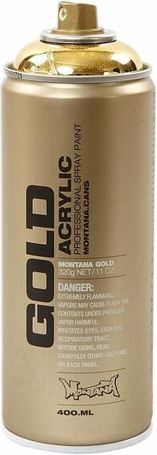 Spray Verf Spuitverf Goud Oppervlakken 400ml Montana 1 stuk