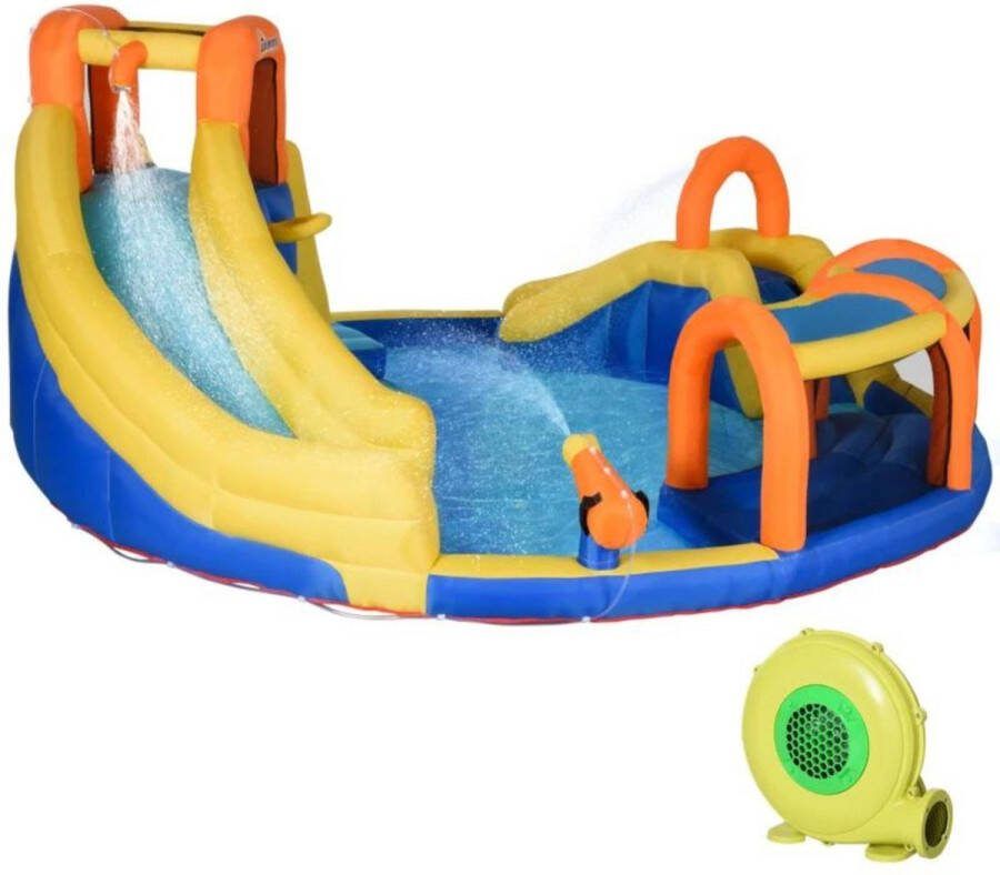 Springkussen met glijbaan Zwembad Springkasteel Waterpark Glijbaan Speelgoed