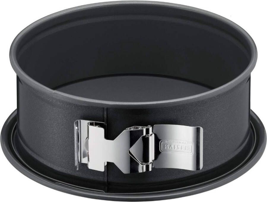 Springvorm 20 cm rond platte bodem ronde bakvorm SafeClick-sluiting geëmailleerde bodem gecoat snijbestendig lekvrij