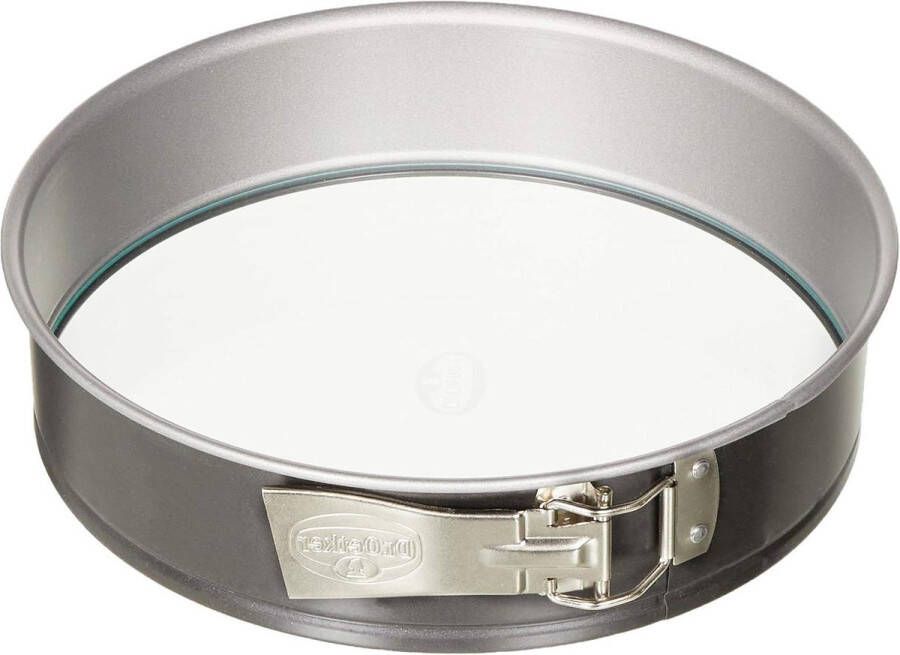 Springvorm Ø 26 cm met glazen bodem en antiaanbaklaag (grijs zwart) 1 stuk Springvorm