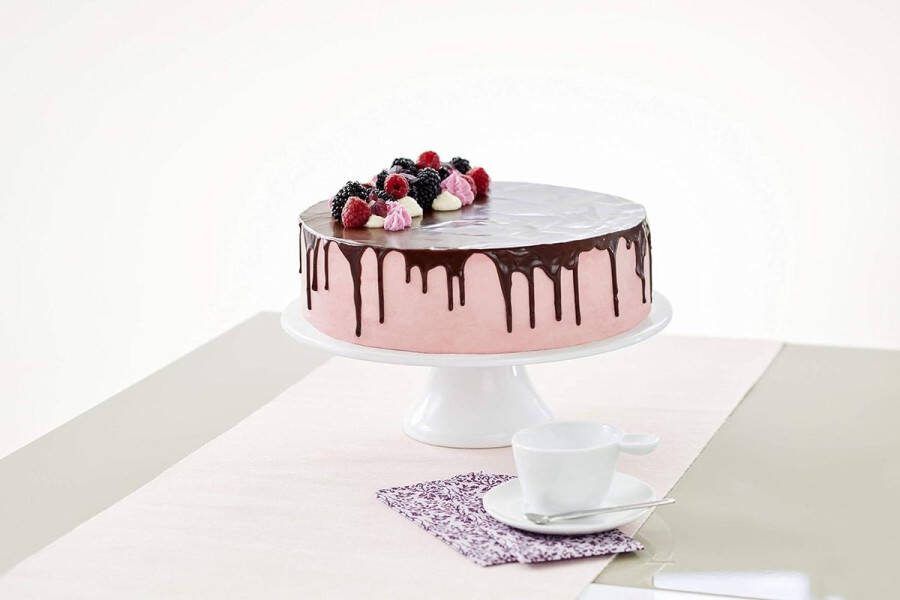 Springvorm Ø 26 cm met snij- en krasbestendige platte bodem Grijs-bruin Crème Springvorm
