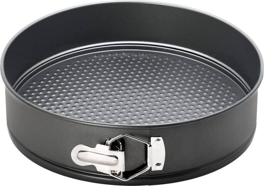 Springvorm 30 cm rond taartvorm met antiaanbaklaag cakevorm met platte bodem koolstofstaal ronde bakvorm 1 stuk