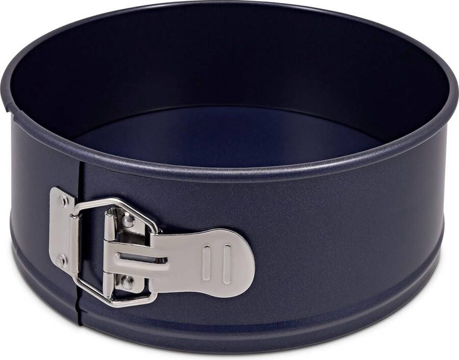 Springvorm Antiaanbaklaag Koolstofstaal Donkerblauw Platte bodem Kleine cakevorm Bakvorm Kleine coating Springvorm Vaatwasmachinebestendig