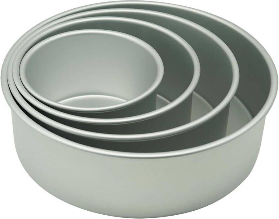 Springvorm Bakvormen Set Rond Extra Hoog 15 20 25 30 cm x 10 cm Taartvorm