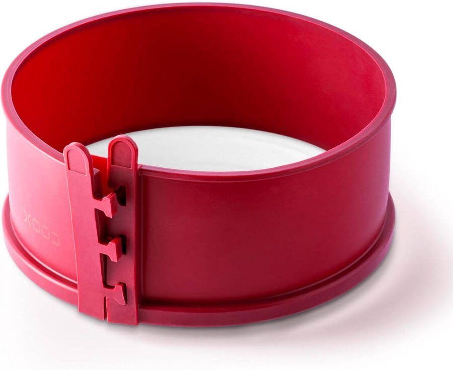 Springvorm porseleinen bodem 18 cm rood bakken en serveren op plaat geen omzetting nodig Springvorm