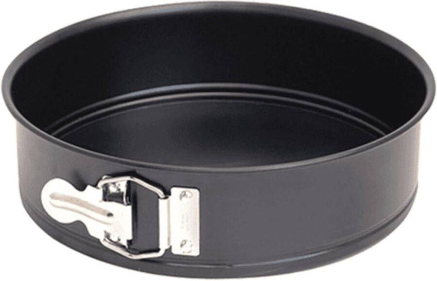 Springvorm voor heteluchtfriteuse XL XXL zwart Air Fryer Ø 18 cm x 7 cm gecoat staal perfect voor taarten bakvorm met antiaanbaklaag